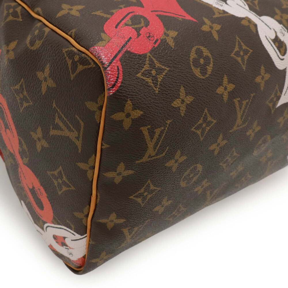 LOUIS VUITTON Brown Monogram Speedy 30 Bag - Picture 4 of 10